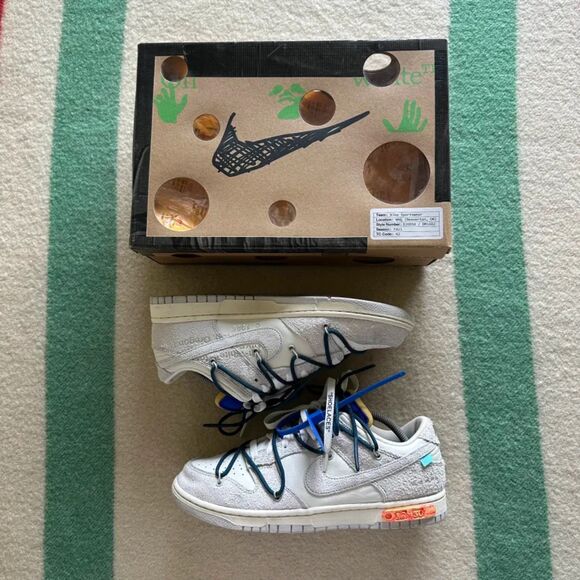 Off-White x Nike Dunk Low “Lot 16 of 50” Size 11 Men's DJ0950-111 - Picture 1 of 9